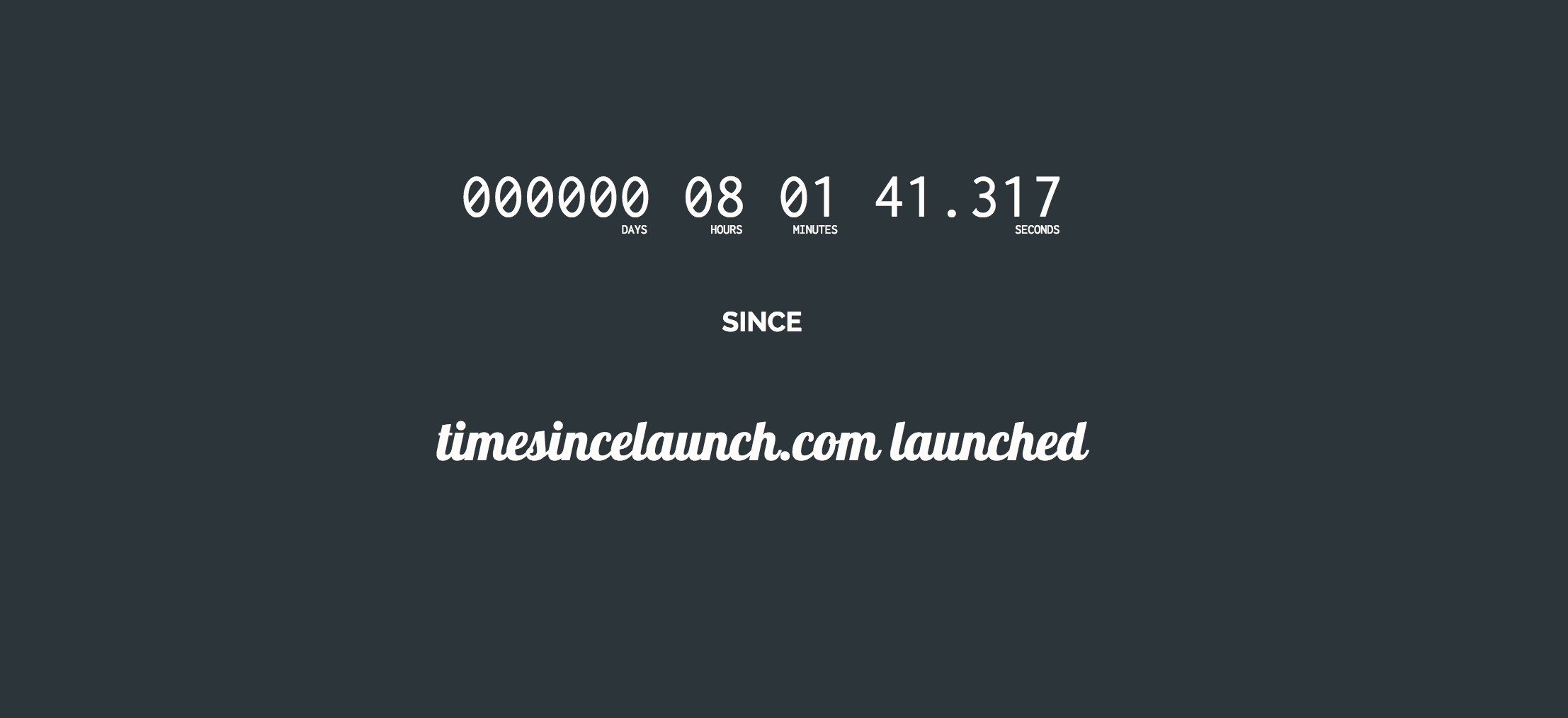 TimeSinceLaunch.com