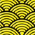 Japanese wave golden glitch Icon